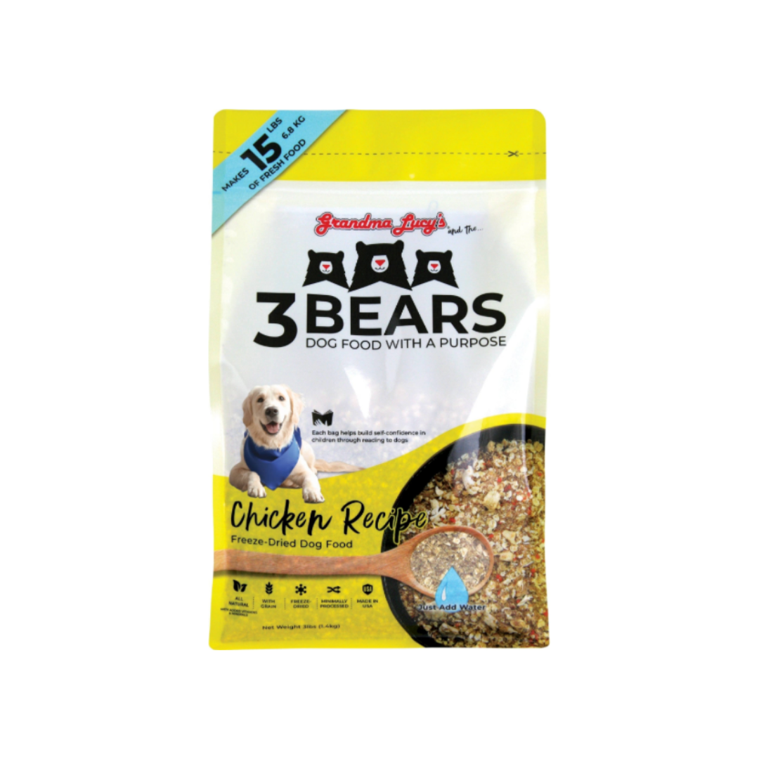 Grandma Lucy's 3 Bears Chicken Freeze Dried Dog Food