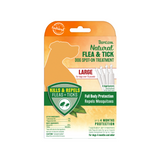 TropiClean Natural* Flea & Tick Spot On Treatment for Large Dogs, over 75 lbs