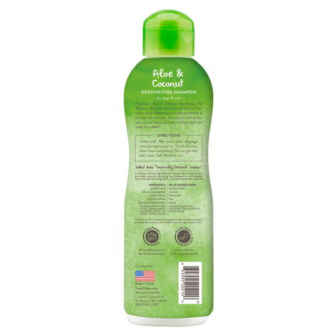 TropiClean Aloe & Coconut Deodorizing Shampoo