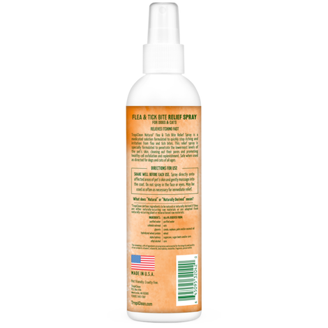 TropiClean Natural* Flea & Tick Bite Relief Spray