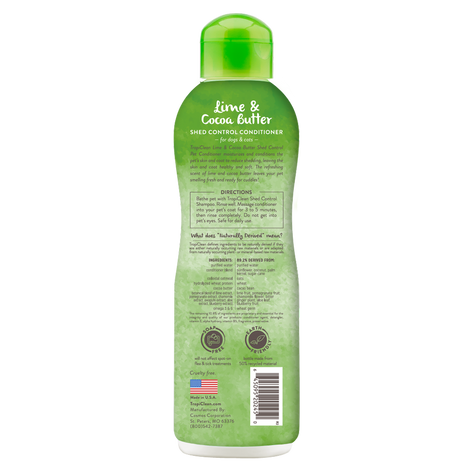 TropiClean Lime & Cocoa Butter Shed Control Conditioner