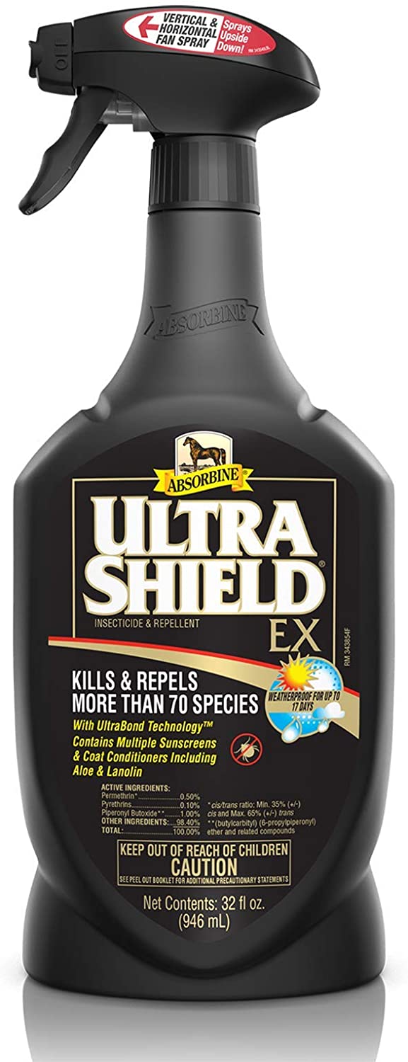 Absorbine UltraShield EX Fly Spray, Insecticide and Repellent for Horses